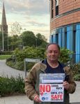 Salford Royal Hospital applause and protest 
